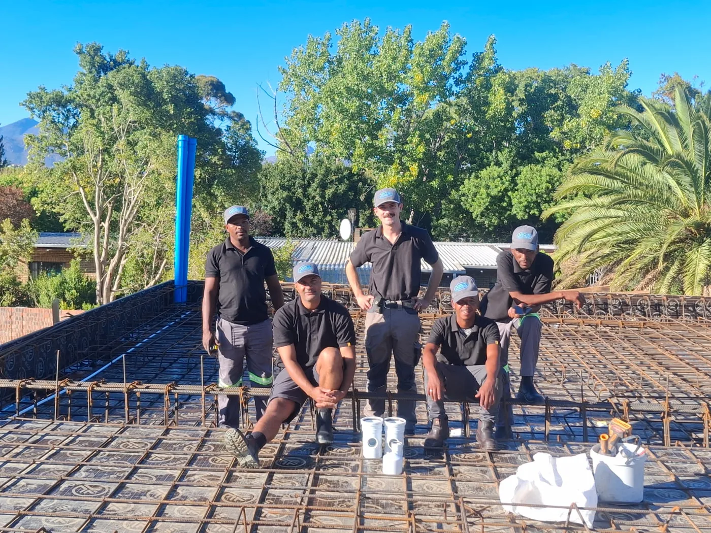 The Vic's Plumbing crew on site